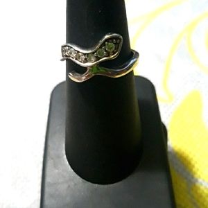 Sterling Silver Clear CZ Ring Sz 7